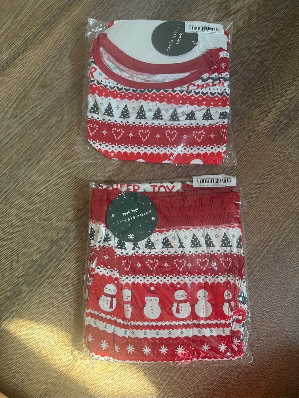 NWT Little Sleepies Festive Fair Isle Pajamas set - XL